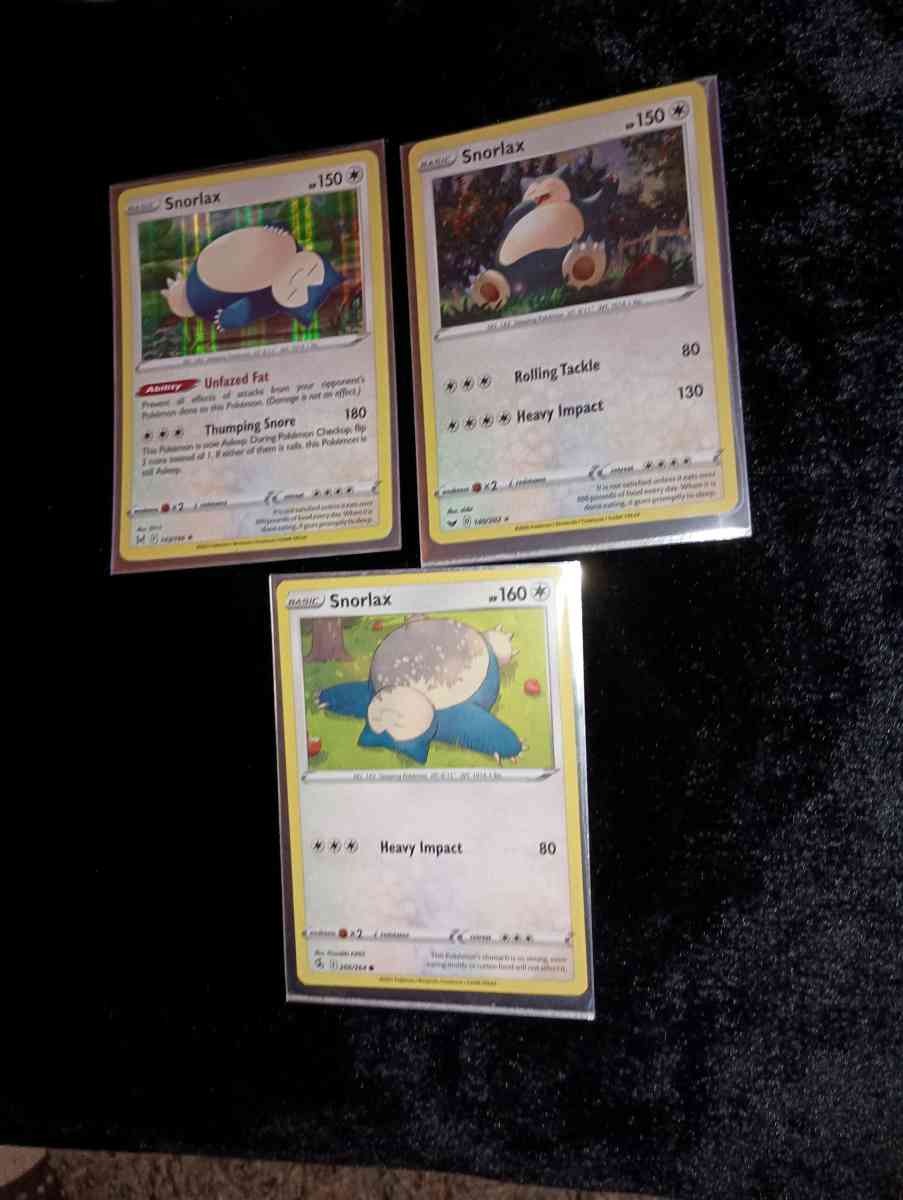 Pokemon cards Snorlax holo - Corpus Christi, Texas - FleaMarketBay
