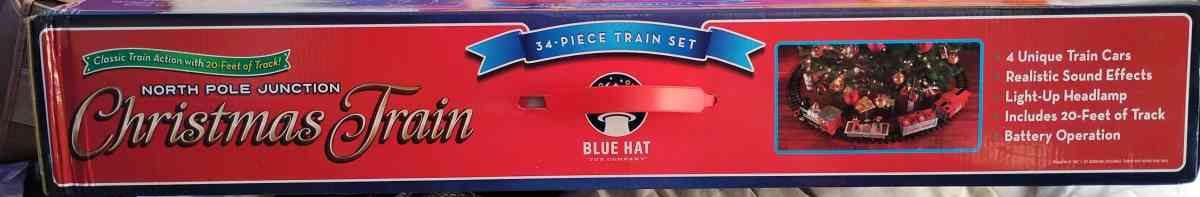 Blue Hat Toy Company North Pole Junction Christmas Train Set