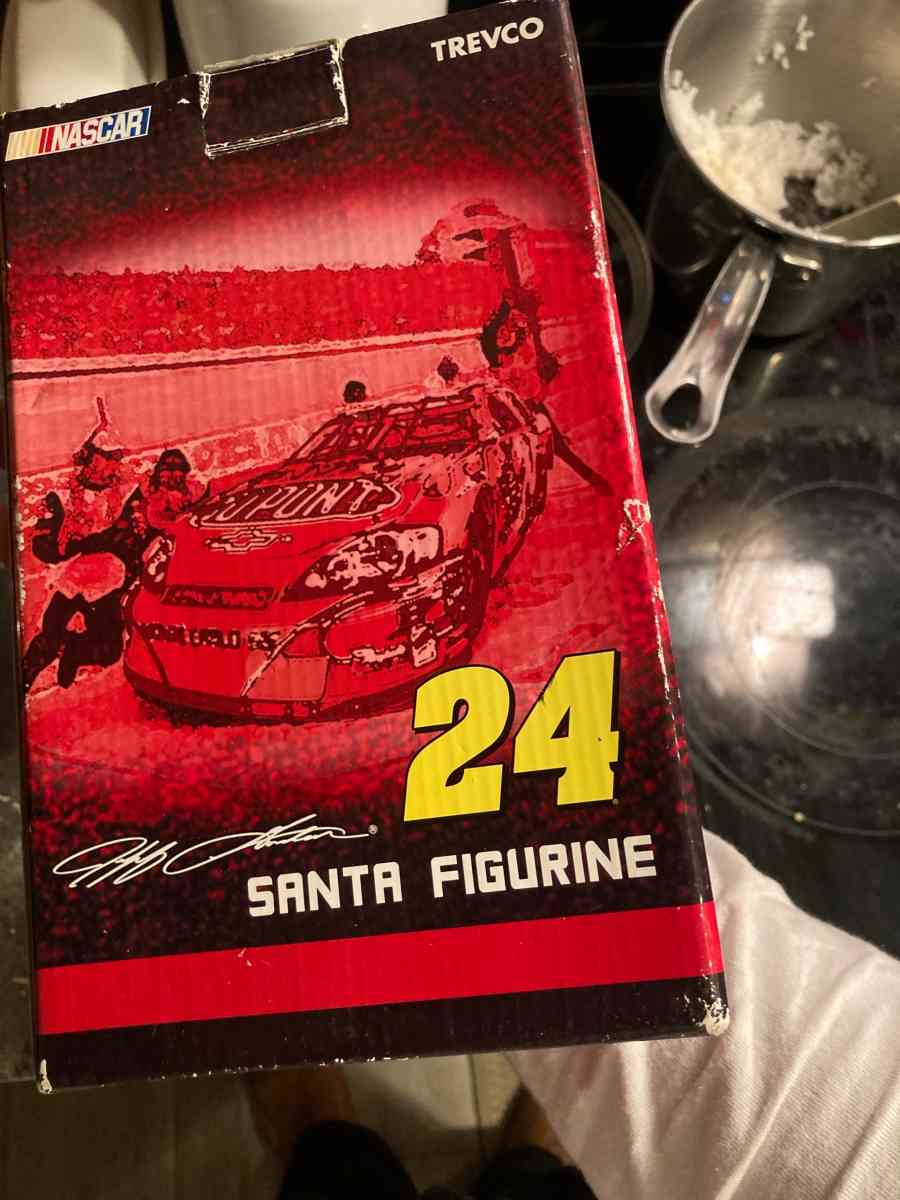 Jeff Gordon 24 NASCAR Santa Figurine