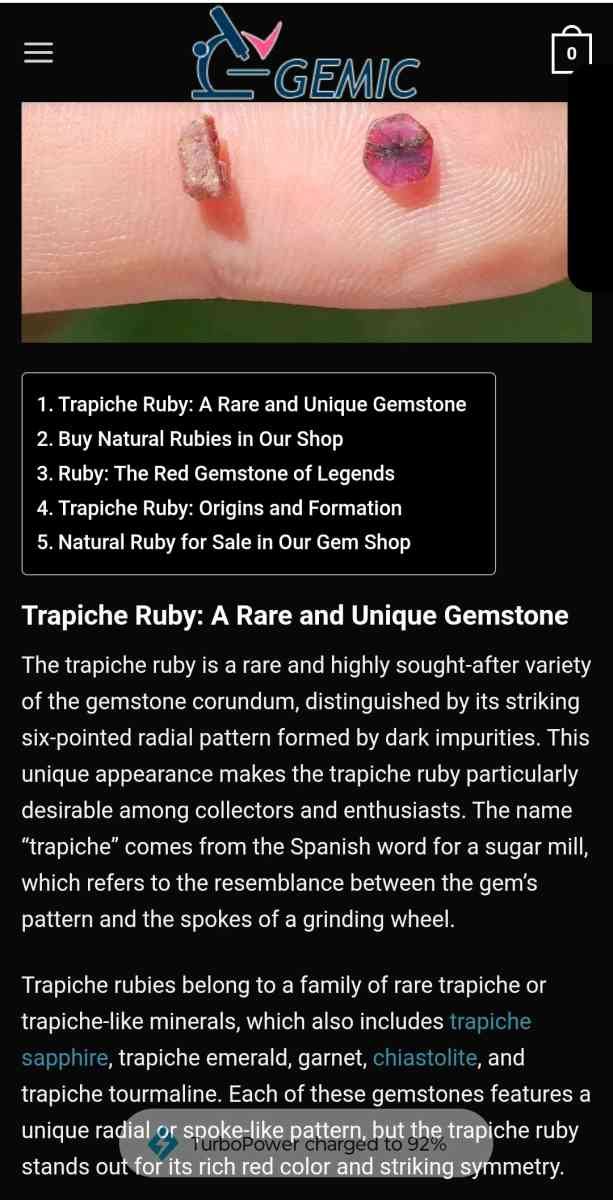 trapishe ruby - Bakersfield, California - FleaMarketBay