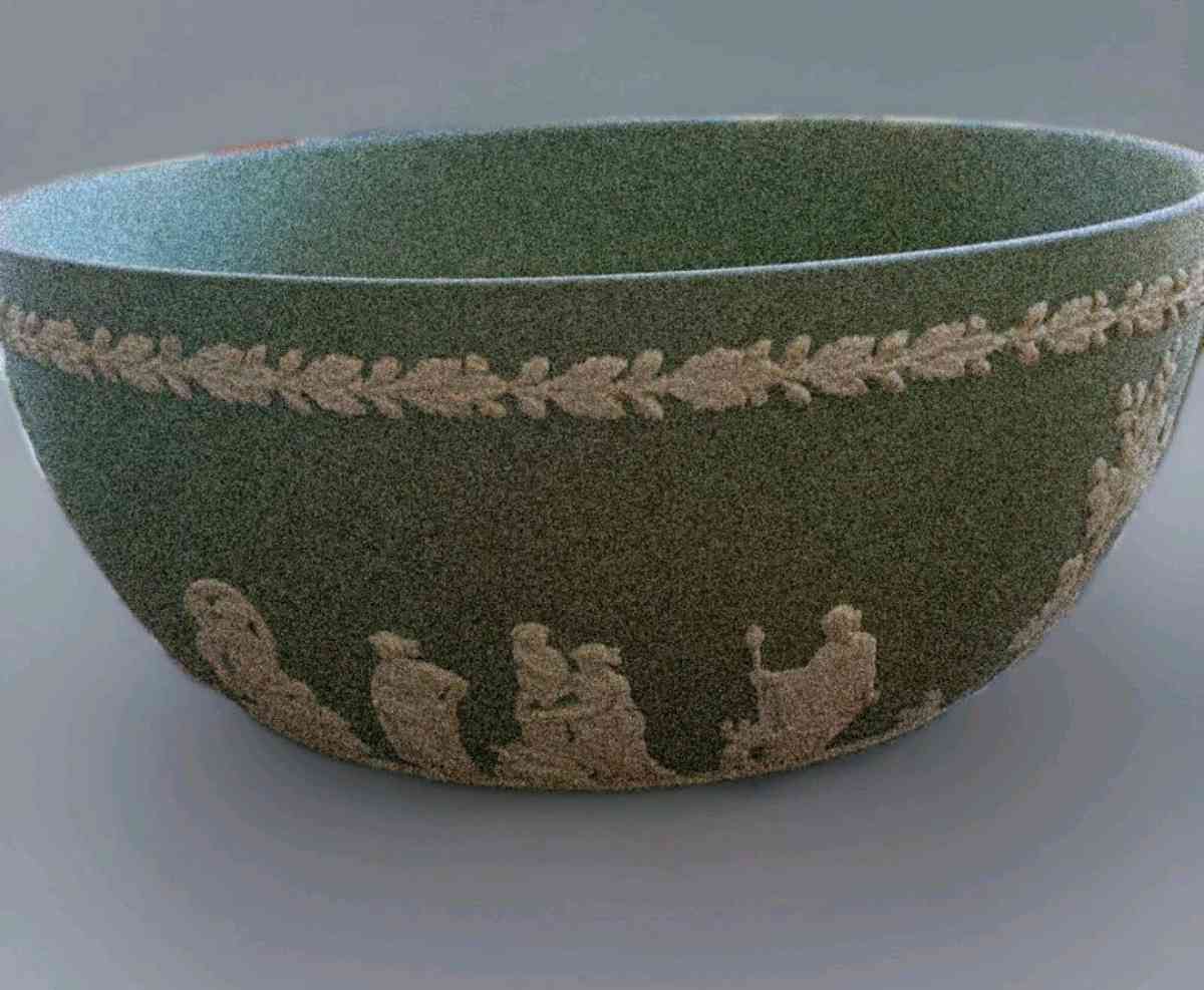 Wedgwood Sacrifice Bowl  Green Jasperware