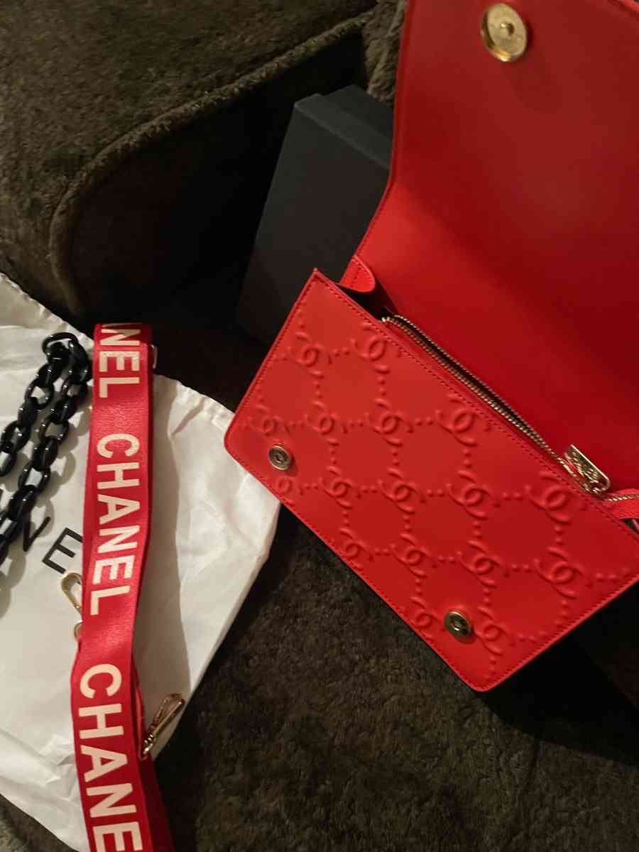 red Chanel purse