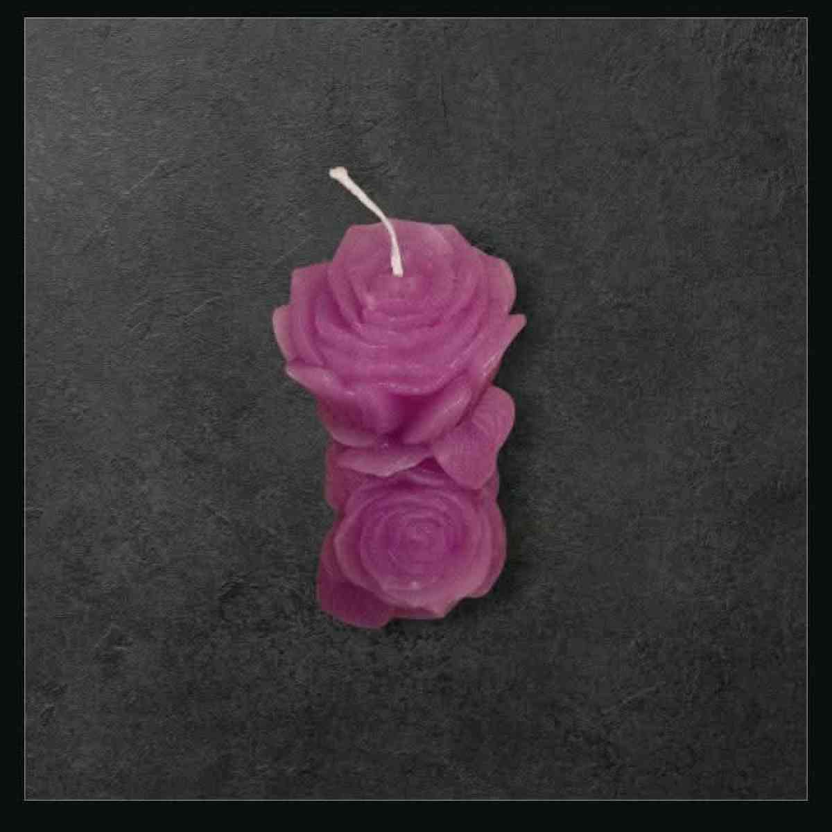 Purple Rose Candle Set - Mount Prospect, Illinois - FleaMarketBay