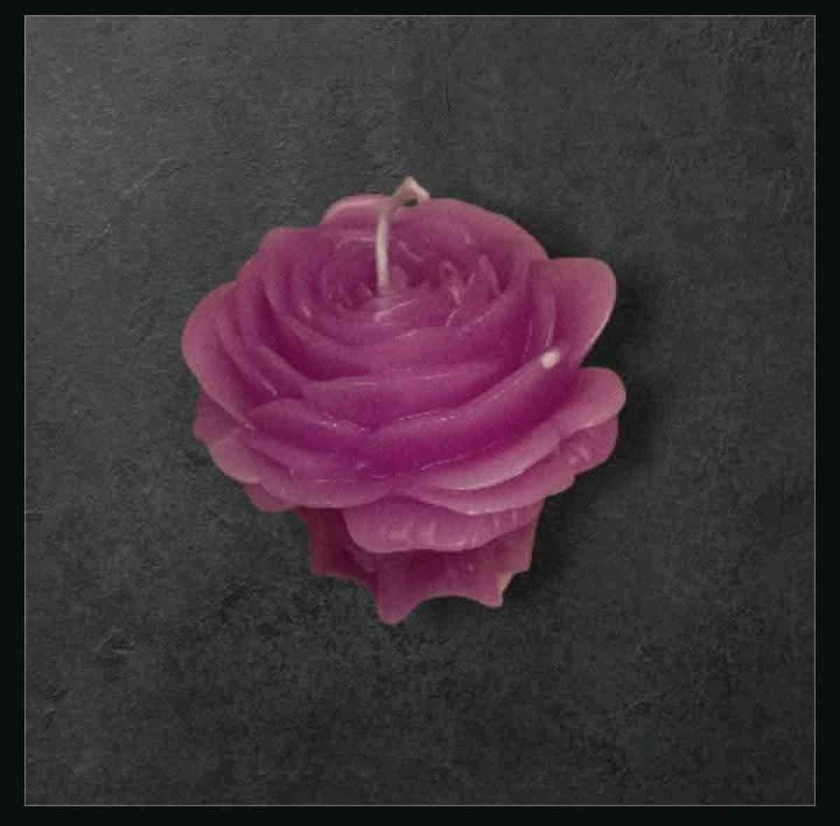 Purple Rose Candle Set - Mount Prospect, Illinois - FleaMarketBay