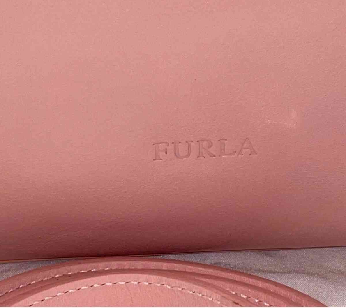 Furla rectangular pink purse