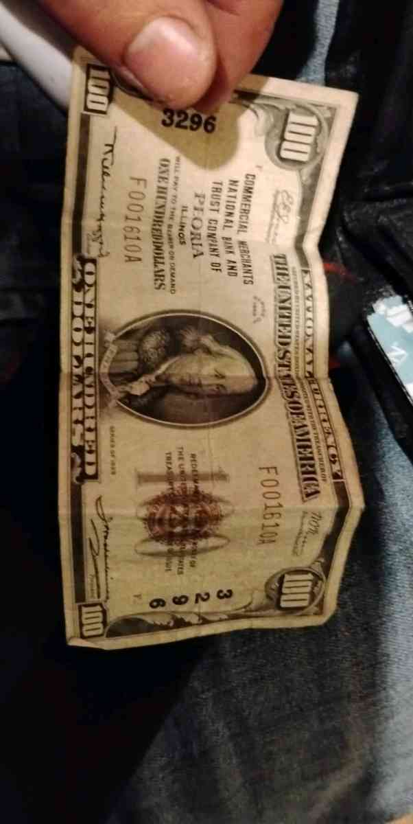 100 dollar bill from 1929