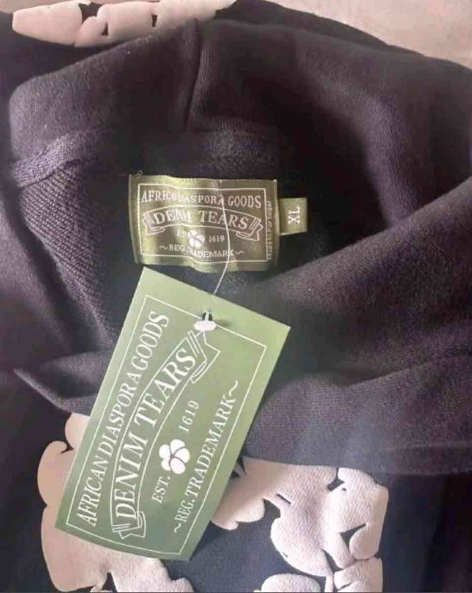 FREE SHIPPING USA ONLY Black denim hoodie size XL