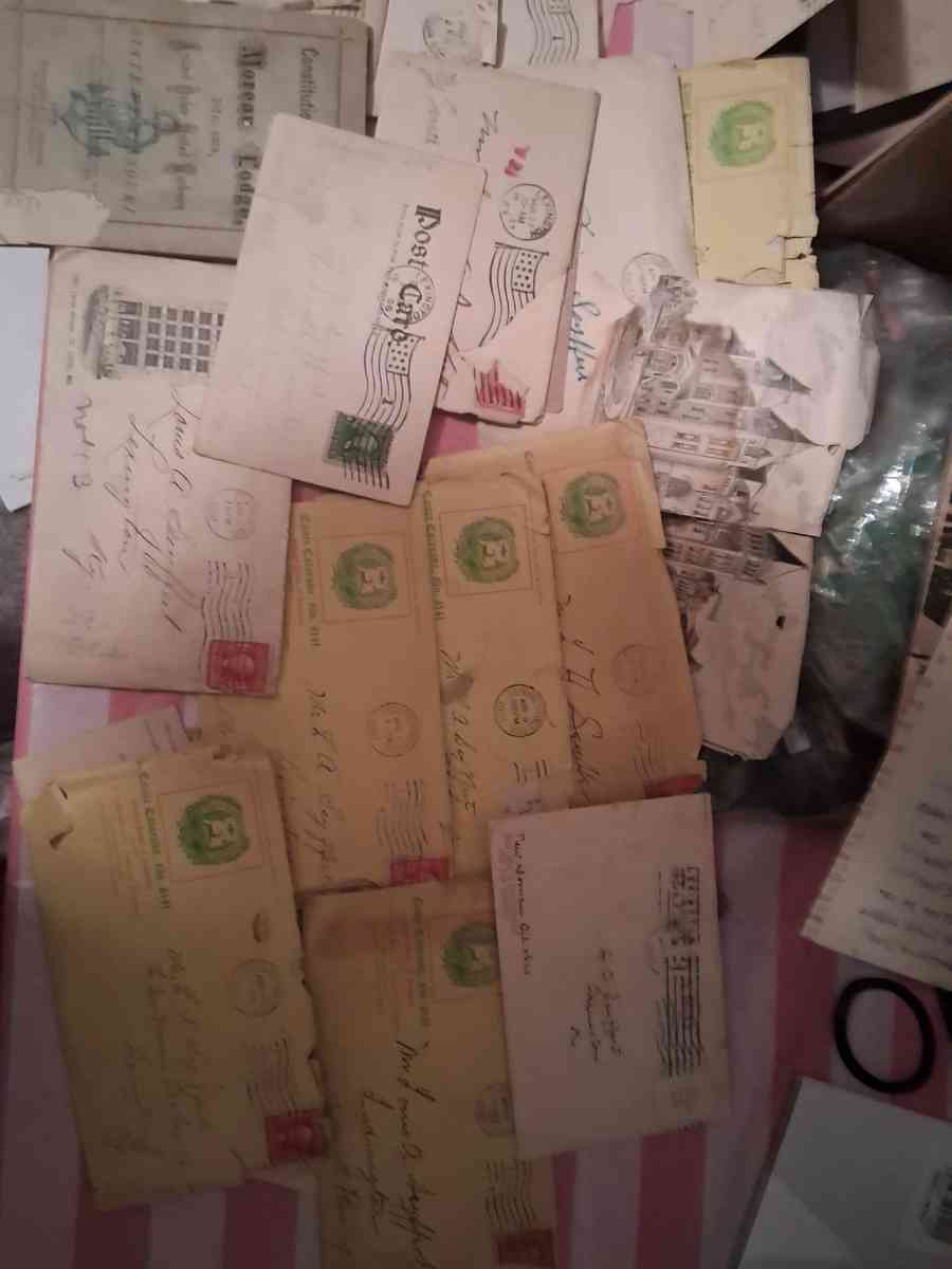 old letters and post cards