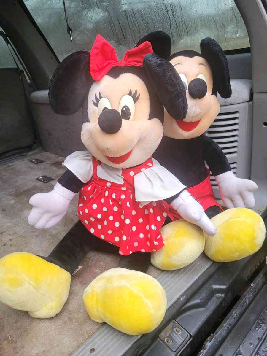 Minnie and Mickey big stuff animals