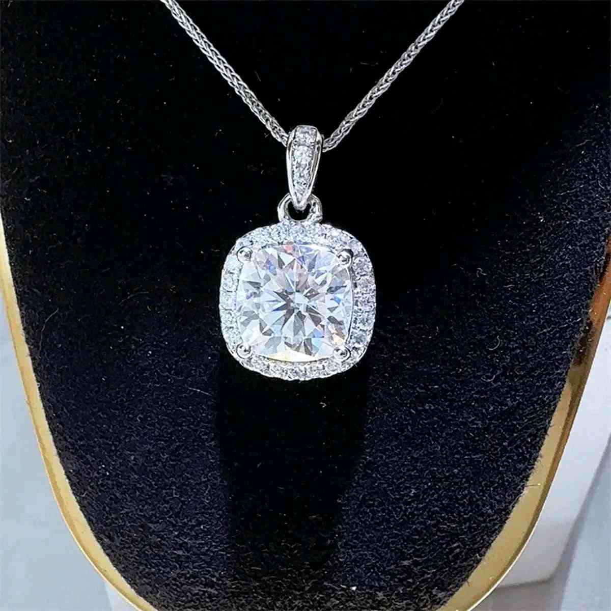 5 Carat Moissanite 925 Sterling Silver Necklace