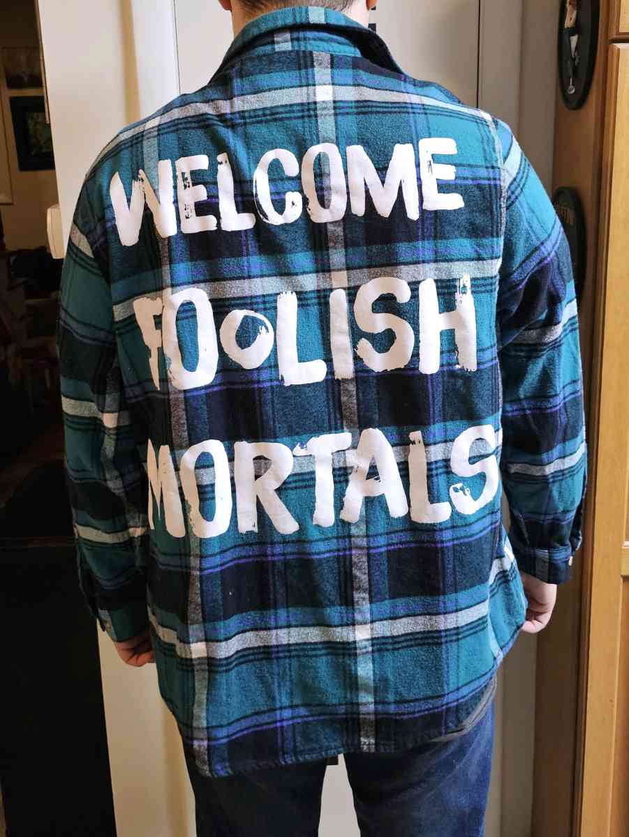 Cakeworthy Disney Haunted Mansion Black Watch Plaid Flannel