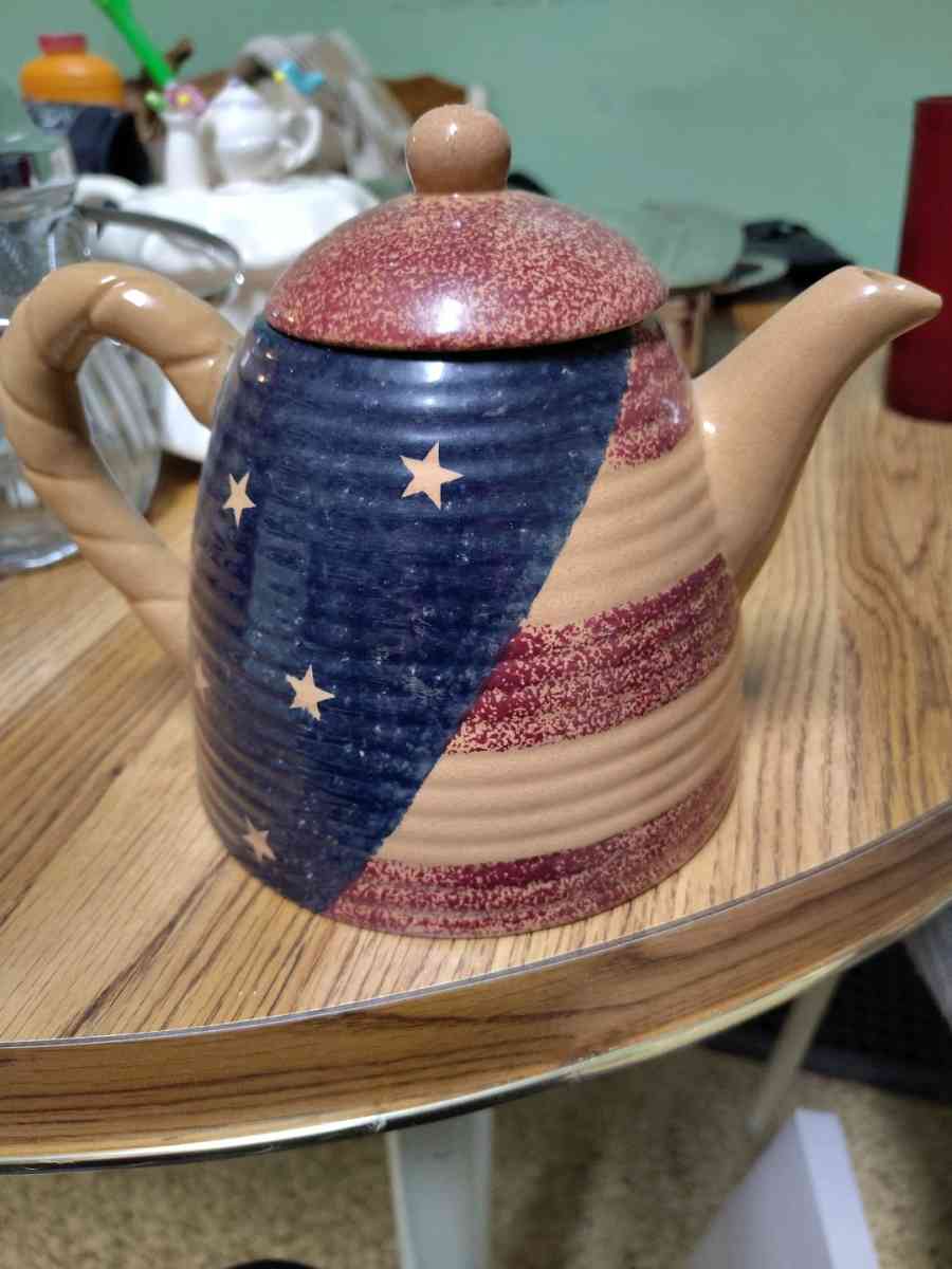 tea time teacart coffee grinder 2 tea pots and a musical jar