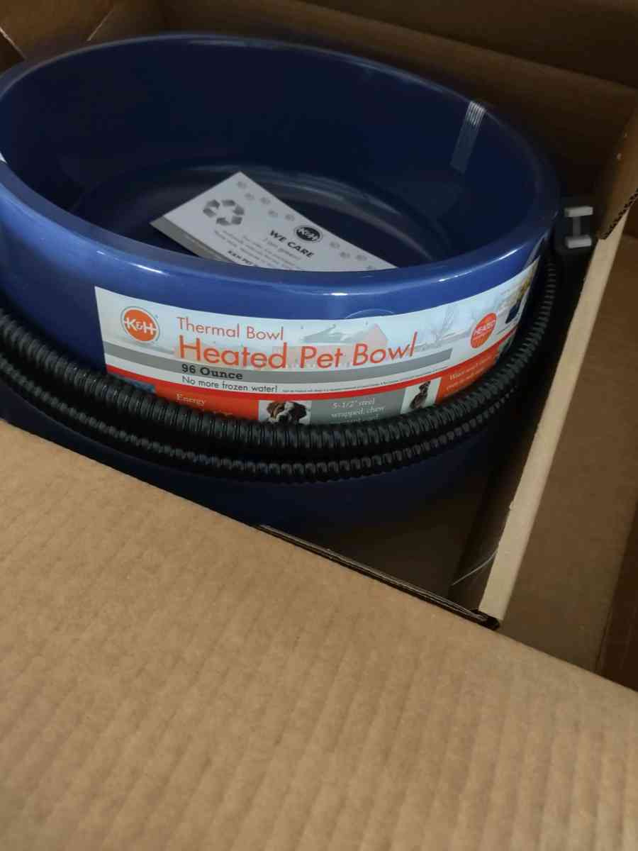 KH Pet Products ThermalBowl Heated Water Bowl for Cats  Dogs