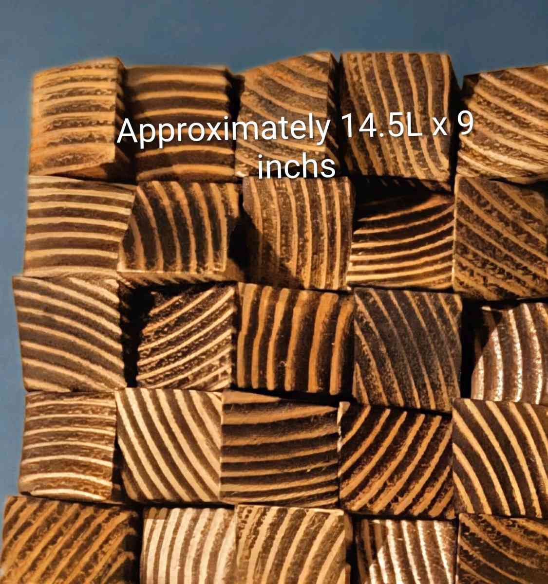 Handmade 3D Reclaimed Wood Wall Art 11 plus x9 plus Inches