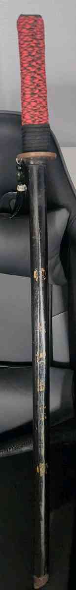 authentic samurie practice Katana with homemade sheath