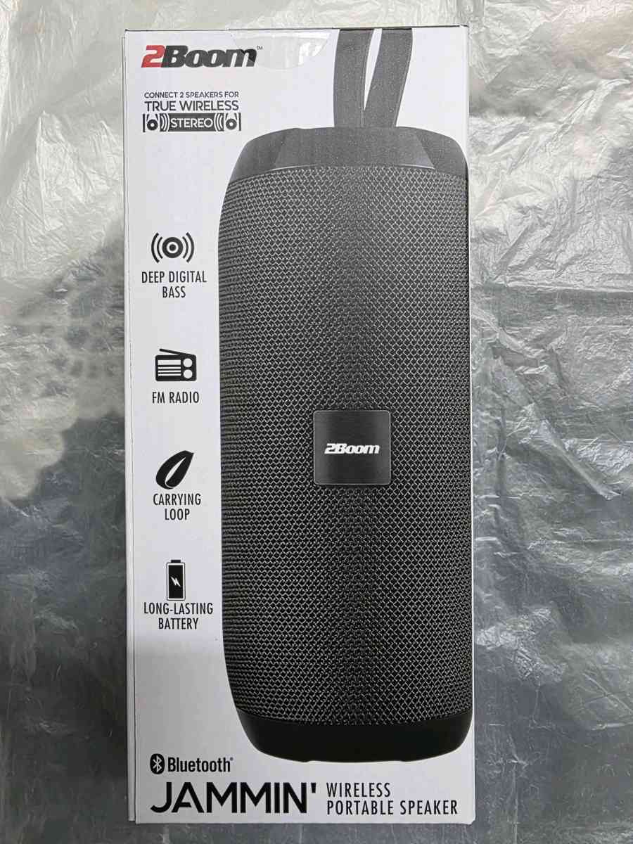 2Boom Jammin Bluetooth Wireless Speaker
