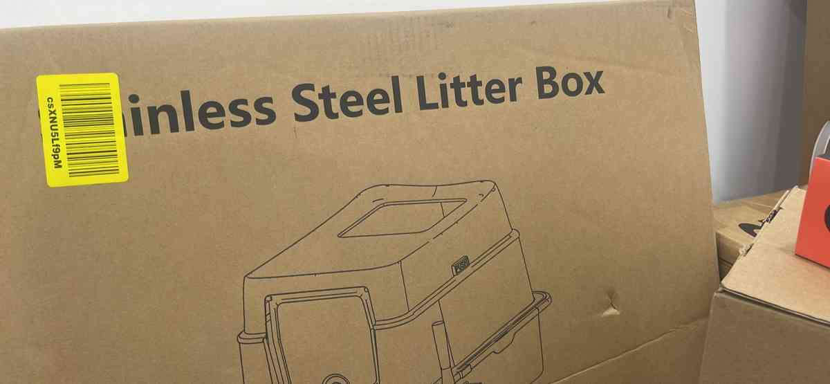 XXL Stainless Steel Cat Litter Box with Drawer