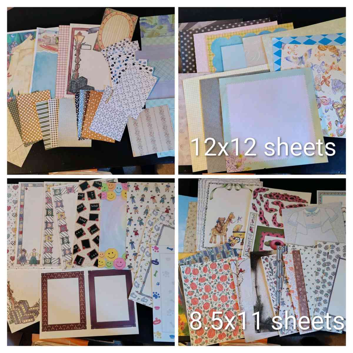 scrapbook paper lot