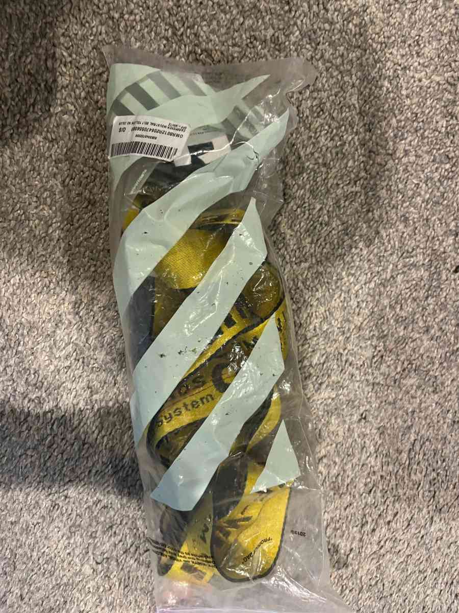 Gucci slides and Offwhite belt