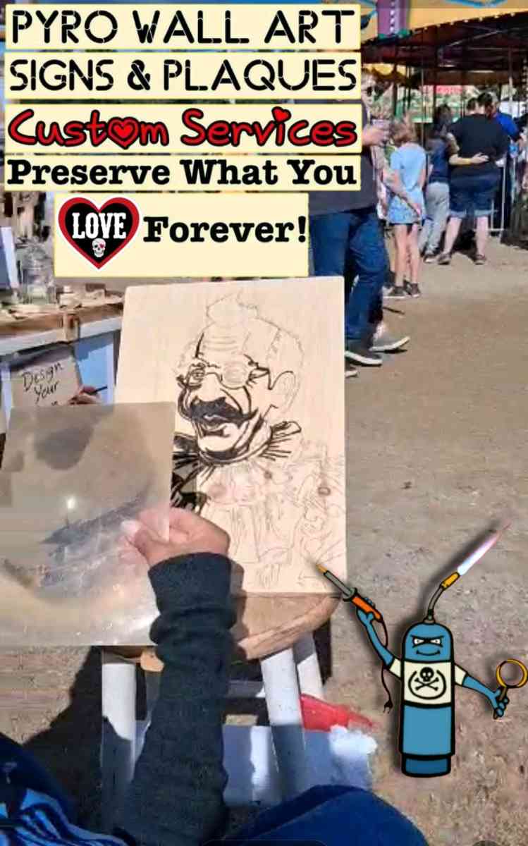 Pyro Wall Art Pyrography CUSTOM services
