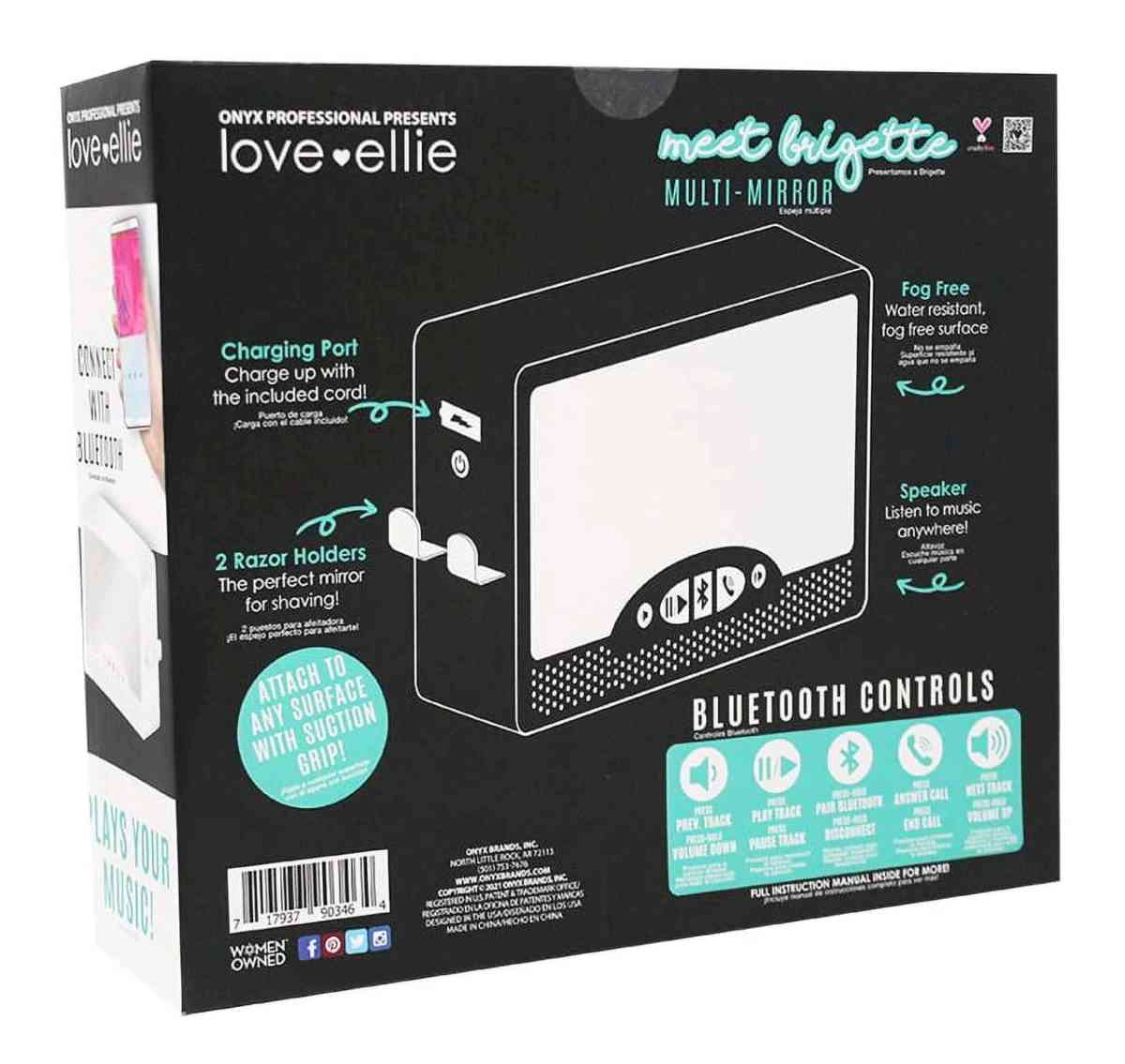 Bluetooth speaker Shower Mirror with Lights  Bluetooth Speak