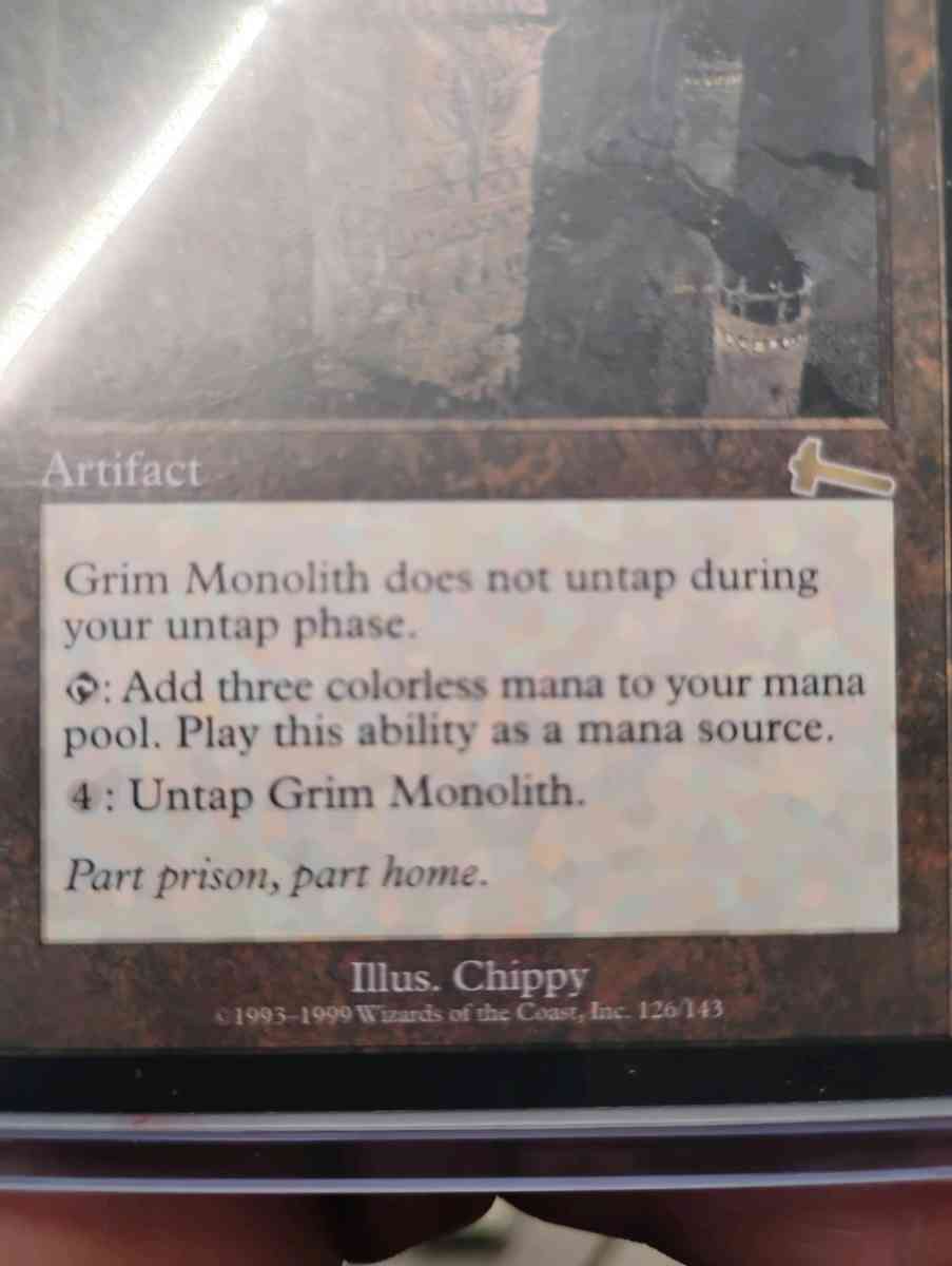 Grim Monolith 2 magic card - Pittsburg, California - FleaMarketBay