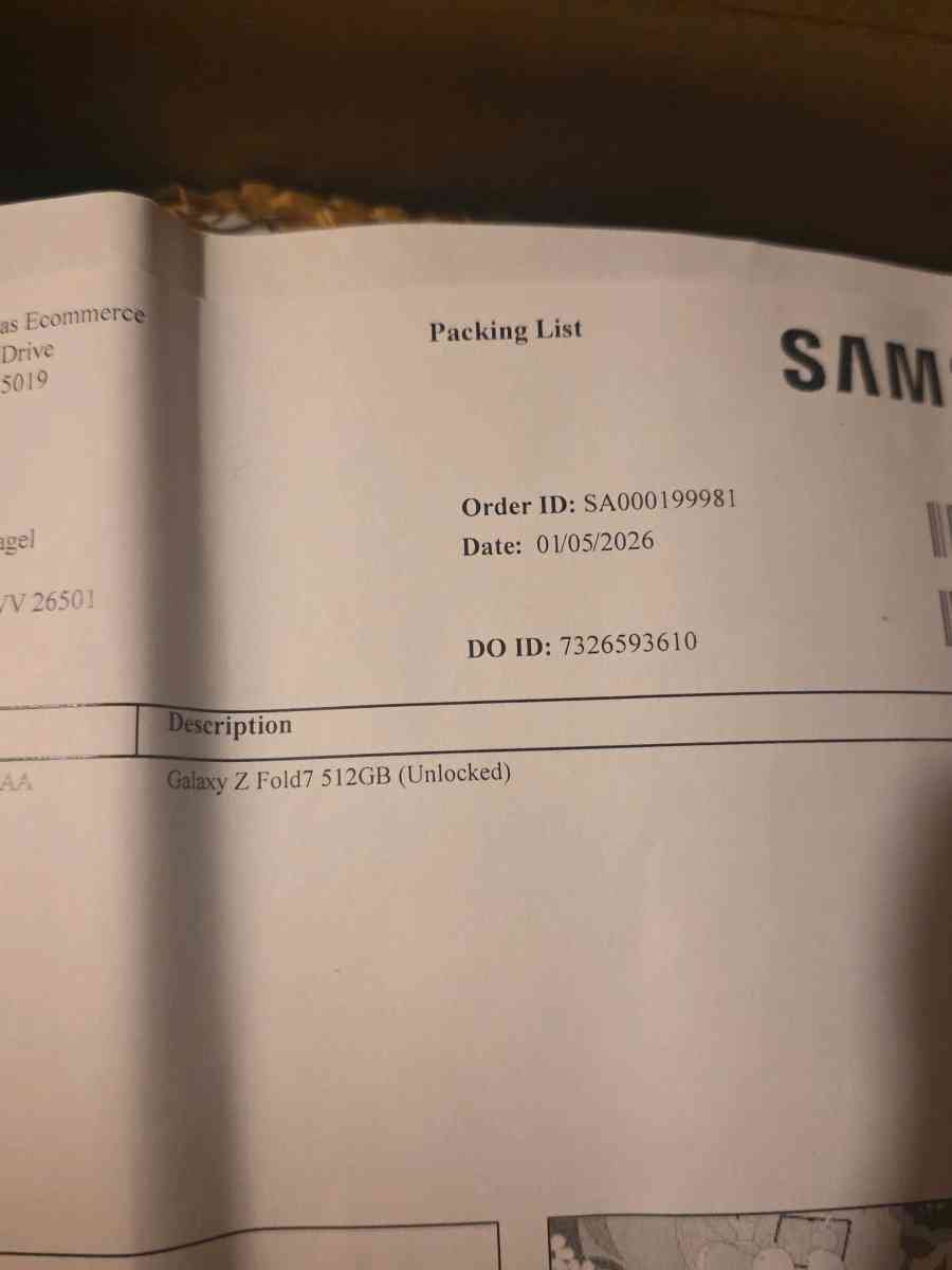 Samsung galaxy z fold7 512gb - Morgantown, West Virginia - FleaMarketBay