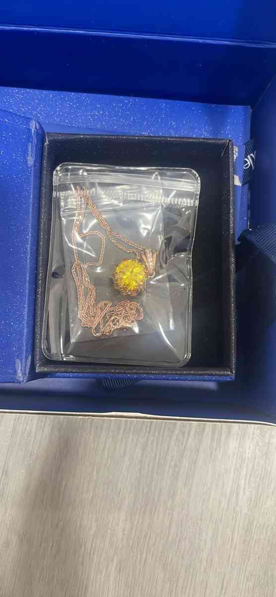 60 Carat 12mm Round Cubic Zirconia Pendant Necklace