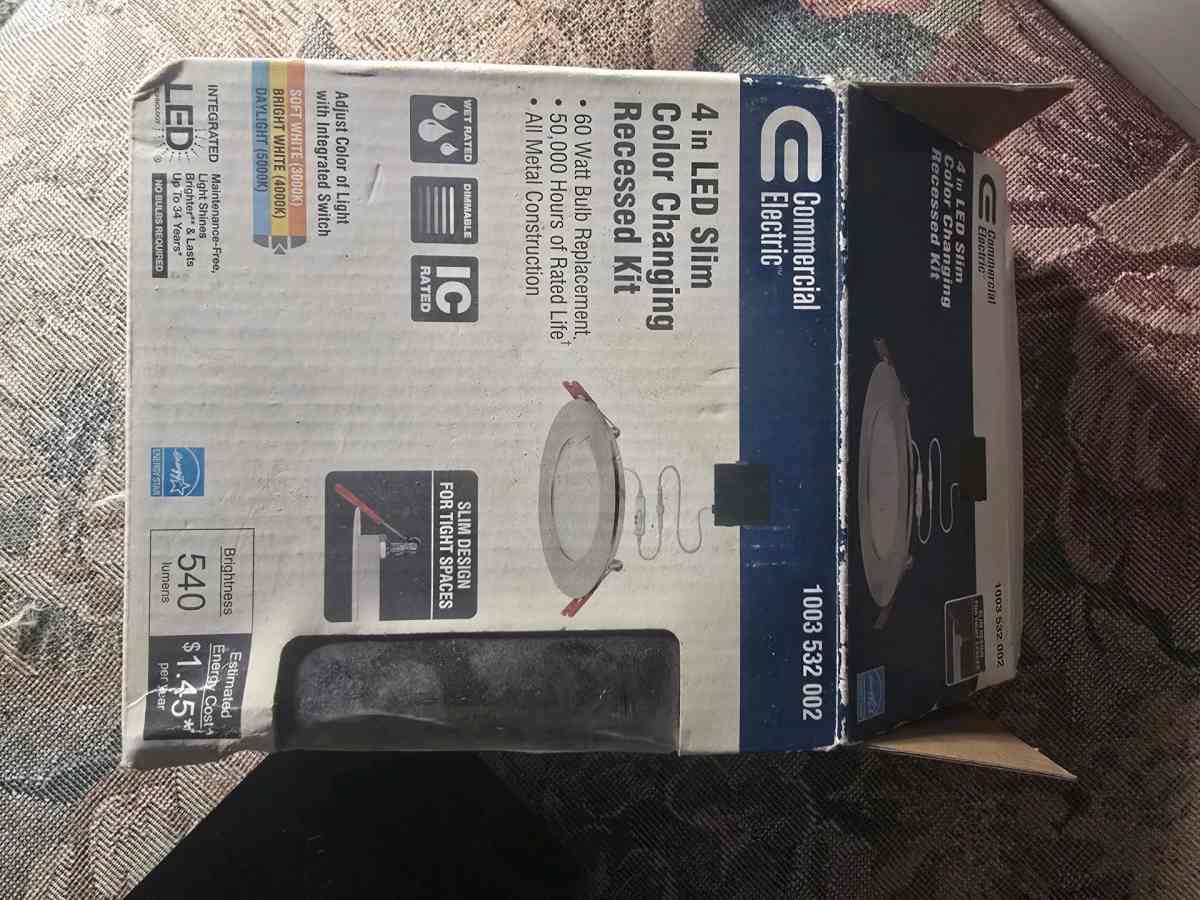 Commercial  Electric 4 in LED Slim Color Light