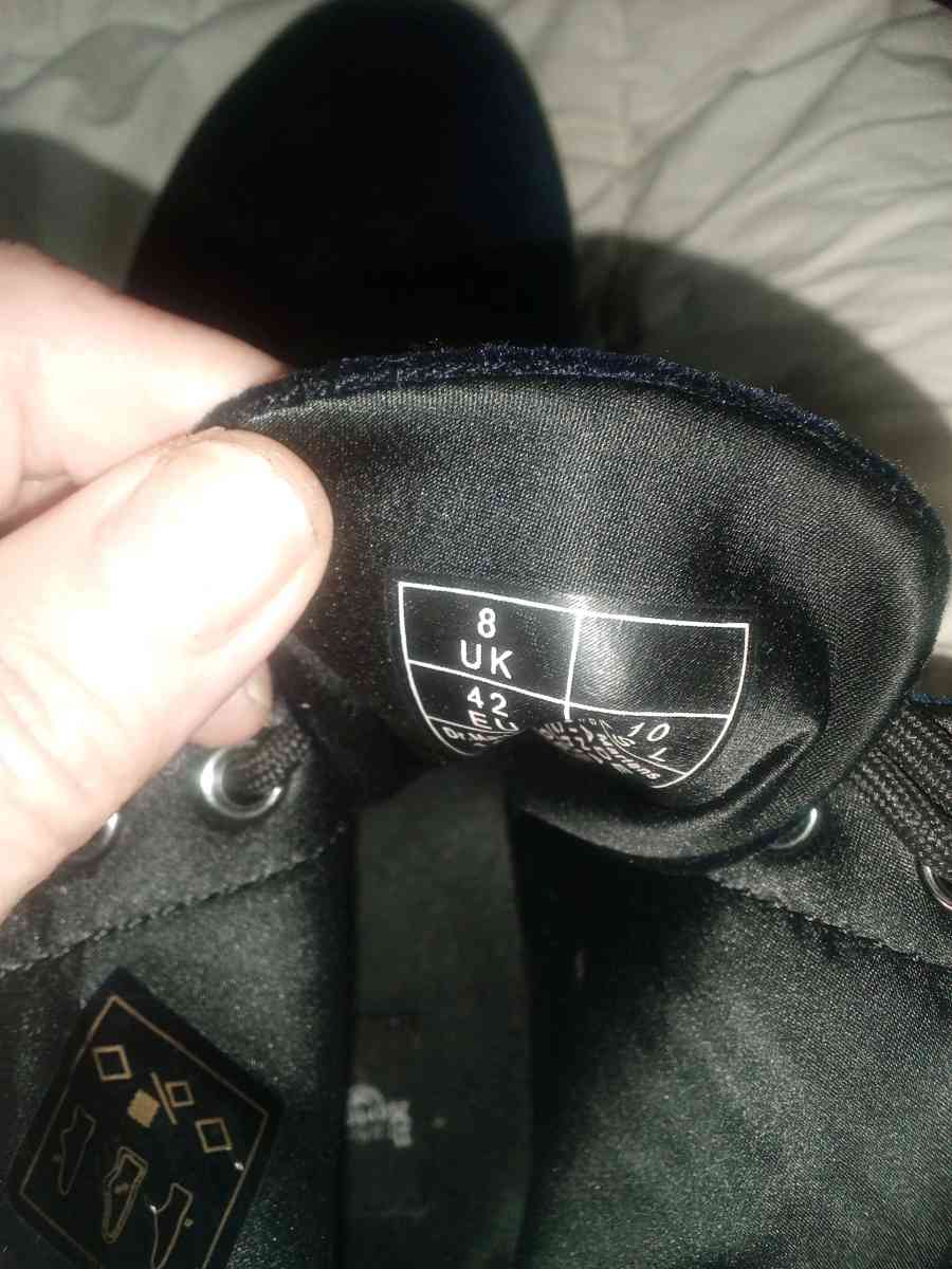 Dr martens blue velvet boots