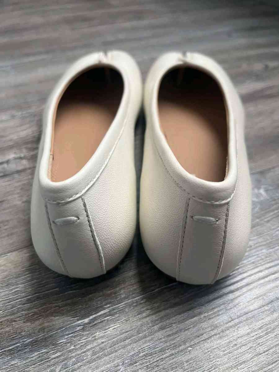 maison margiela tapi flats ballet in white leather size 7US - Mission, Texas - FleaMarketBay