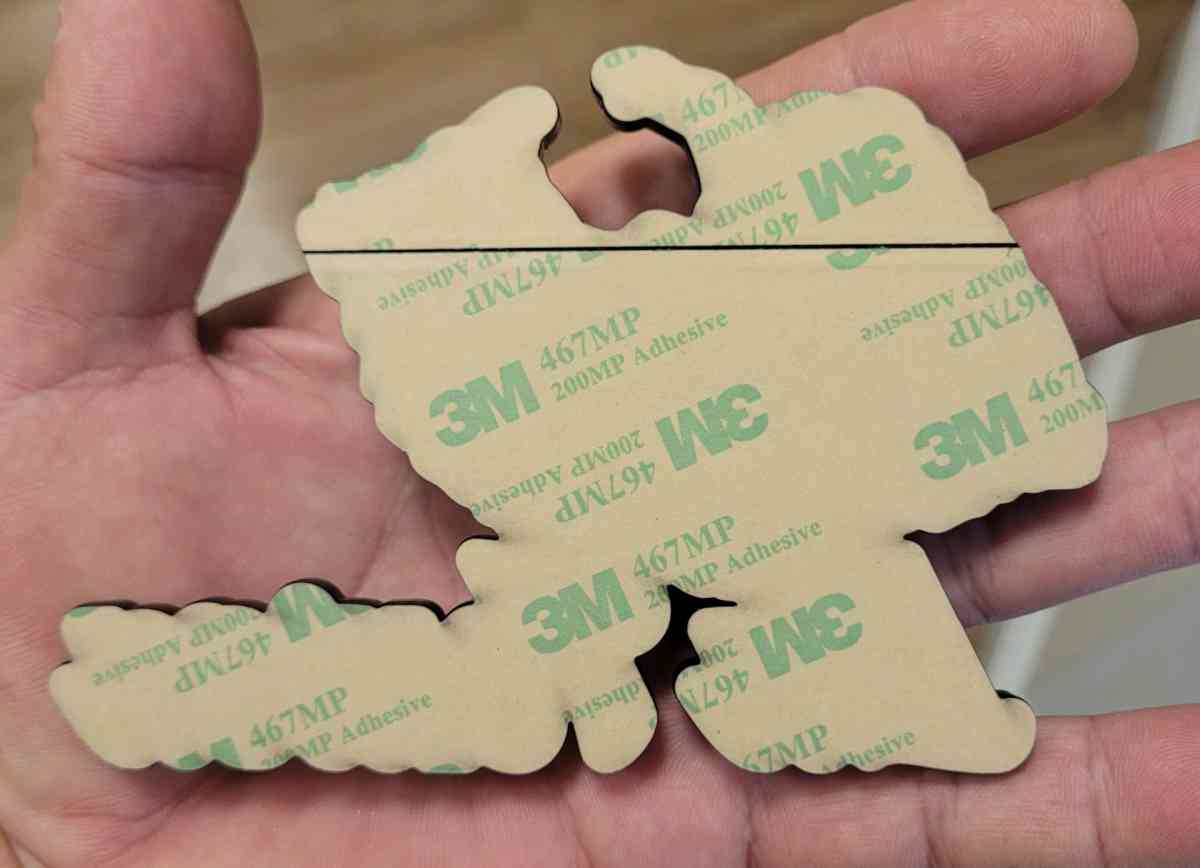 Hispanic Car Badge Pink Skull Lips Emblem Acrylic LaToxica