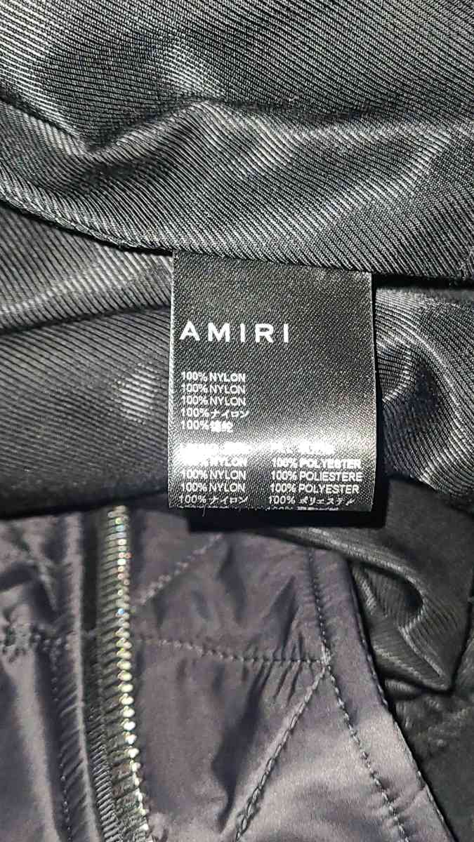 amiri jacket medium mens quilted