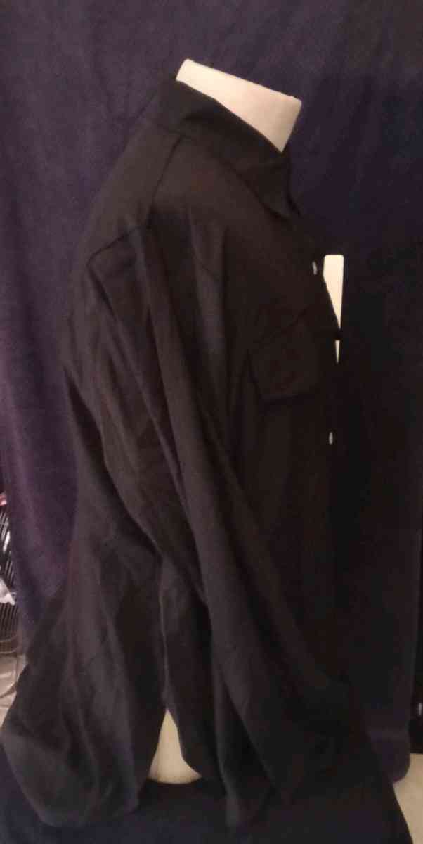 Black long sleeve shirt with buttons