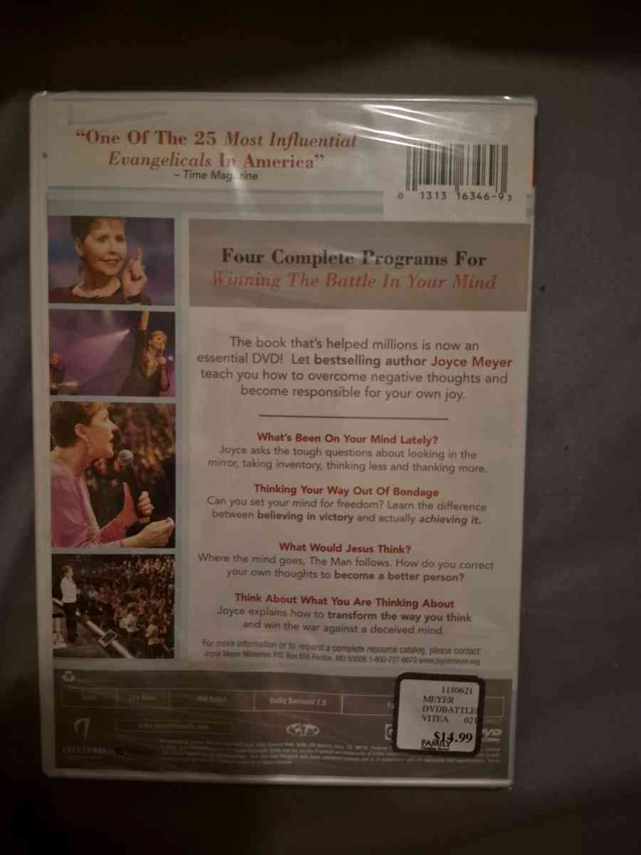 BRAND NEW SEALED Battlefield Of The Mind Joyce Meyer DVD