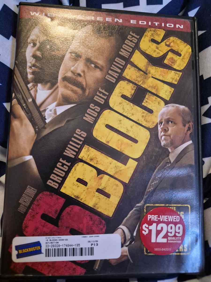 USED 16 Blocks DVD