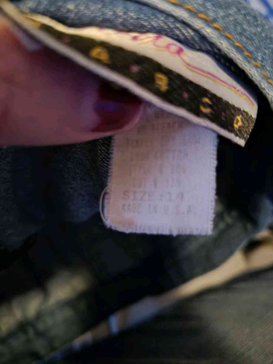 LIKE NEW Diana Marco Jean skort size 14