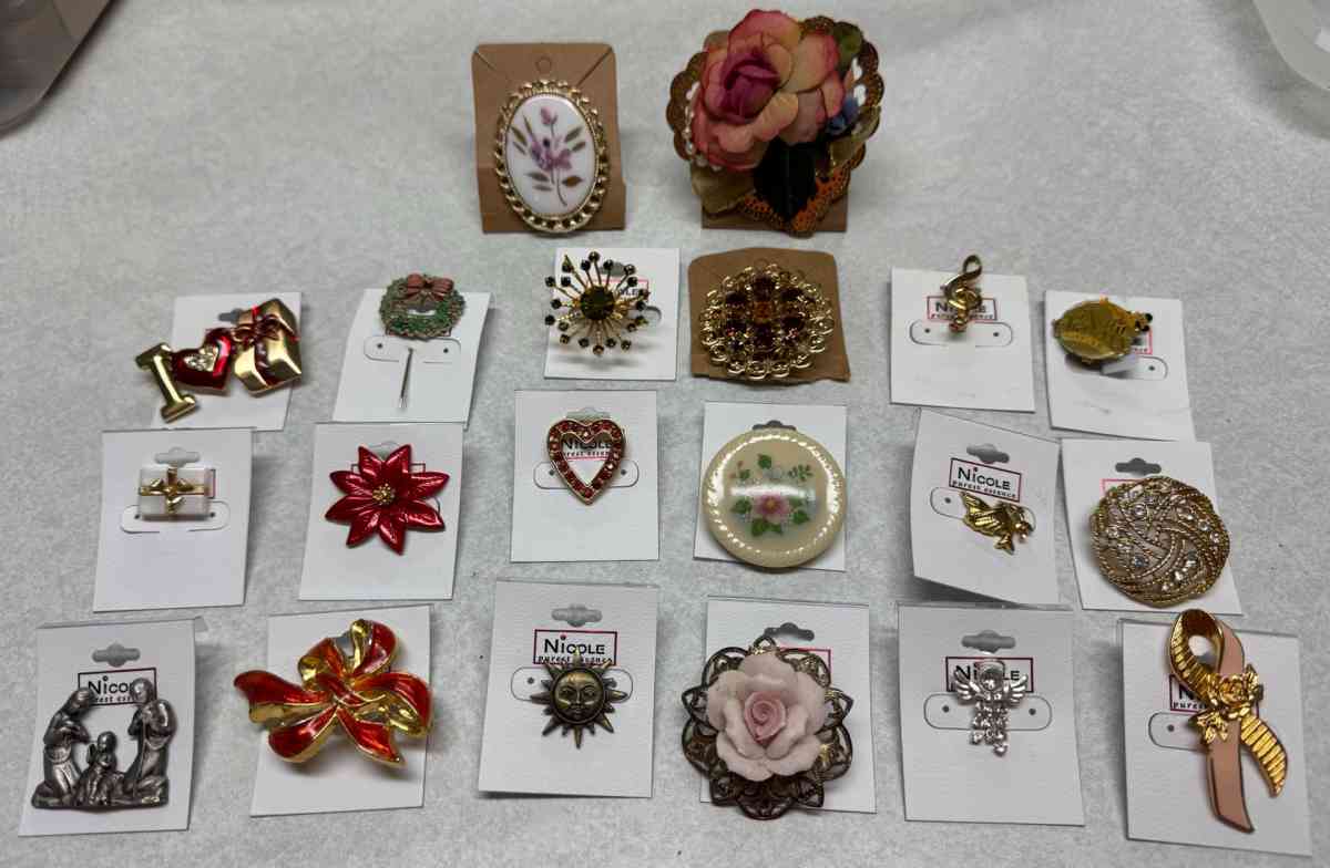 pins and brooches