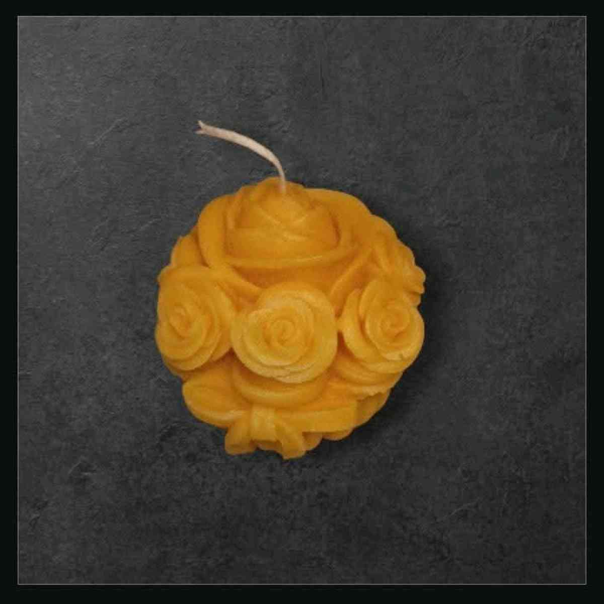 Yellow Rose Candle Set