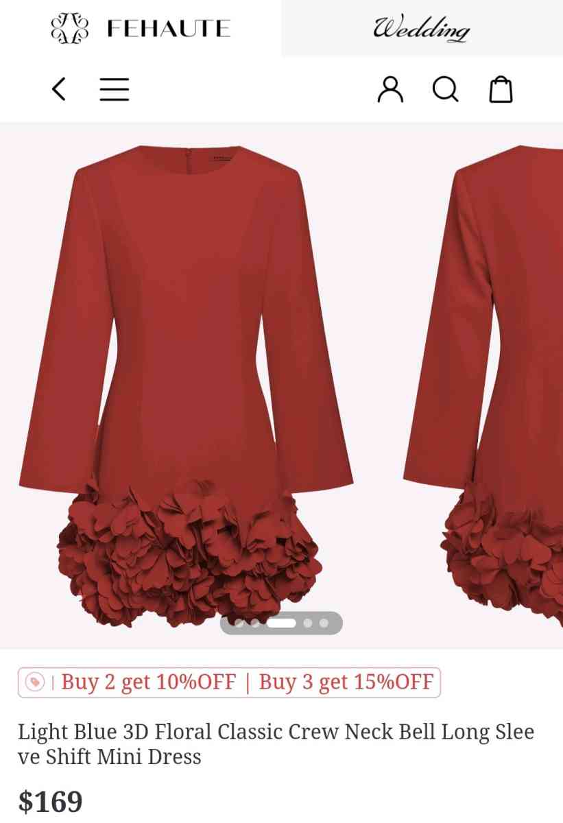 Fehaute red dress - Houston, Texas - FleaMarketBay