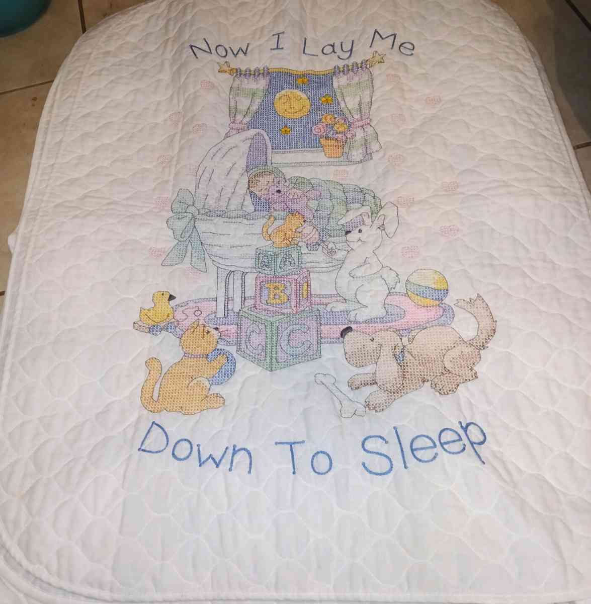 Baby Squares Quilt crossstitch blanket