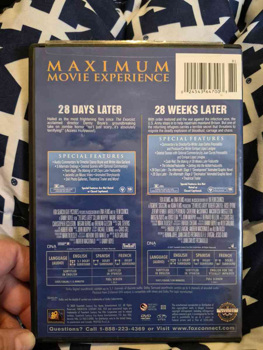 USED 28 Days Later 28 Weeks Later DVD