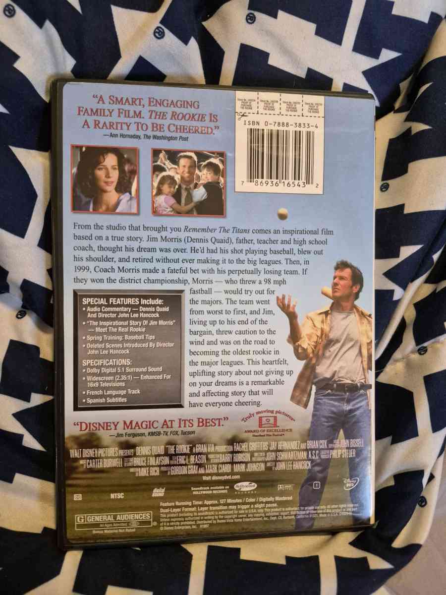 USED The Rookie DVD