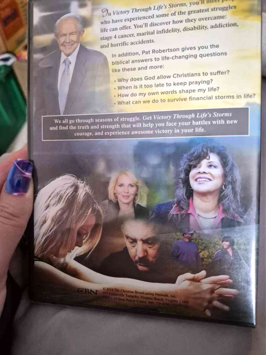 BRAND NEW SEALED Victory Through Lifes Storms Pat Robertson