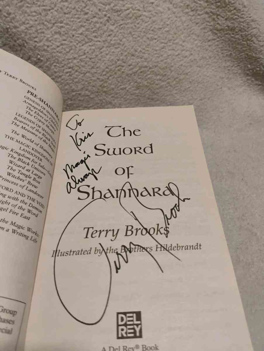 Sword of Shannara signed