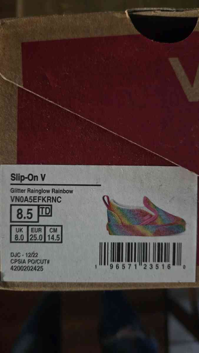 glittery toddler Vans