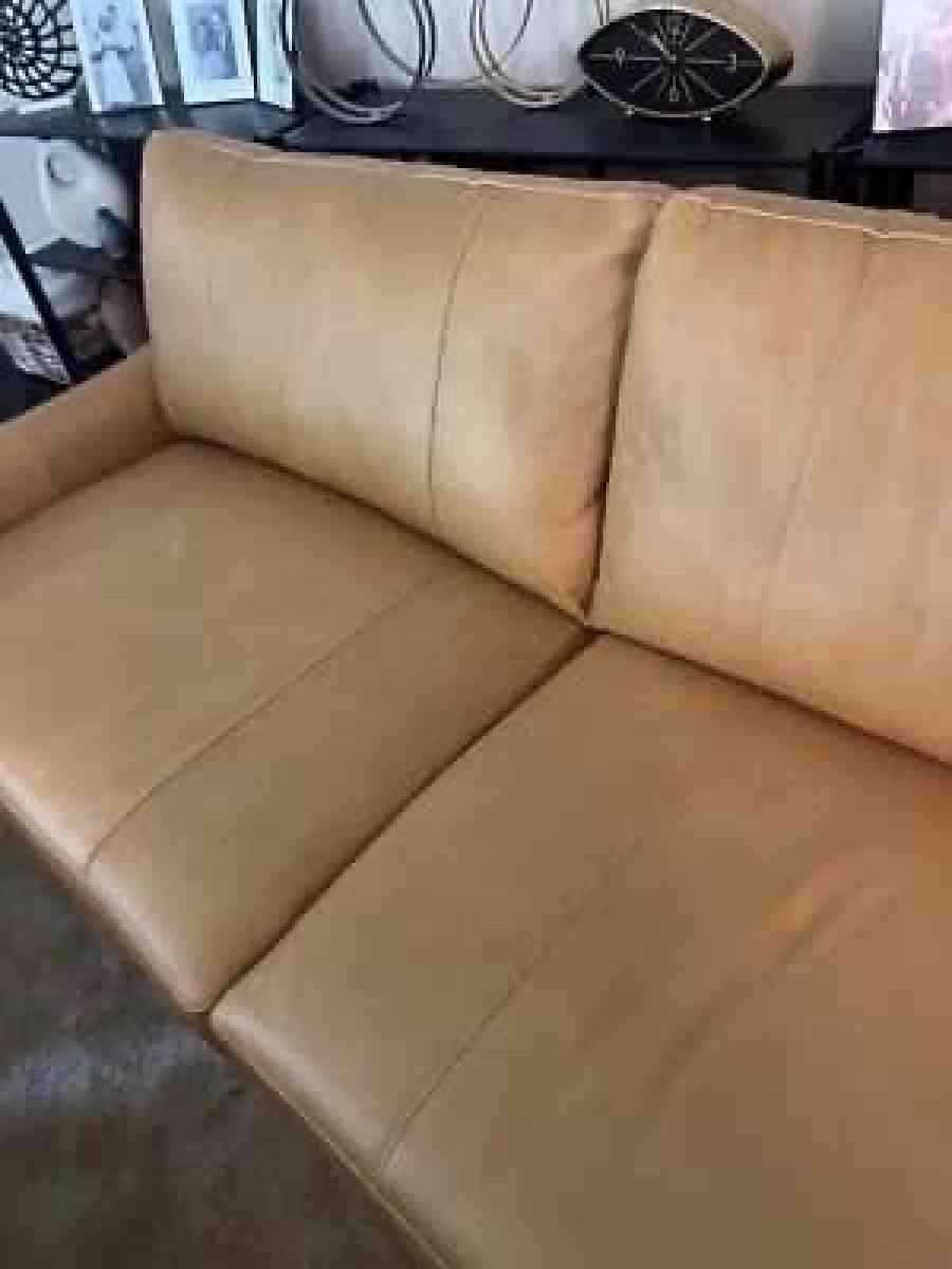 Beautiful Bowery leather sofa