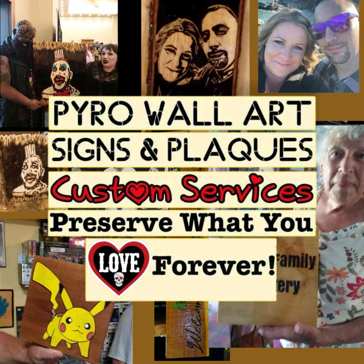 Pyro Wall Art Pyrography CUSTOM services