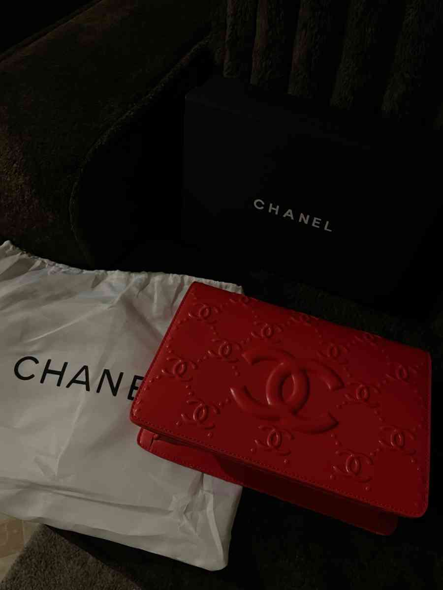 red Chanel purse