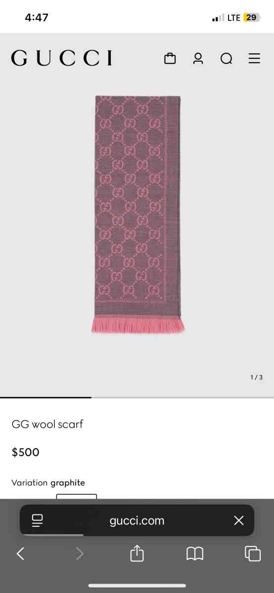 Gucci wool scarf